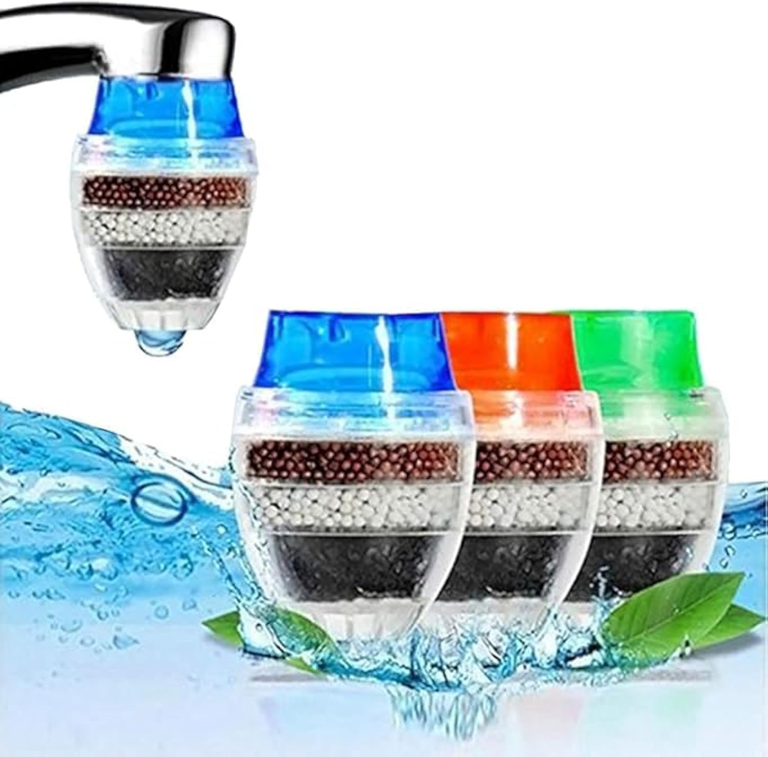 Faucet Water Filter Coconut Carbon Home Kitchen Faucet Tap Water Clean Purifier Filter Cartridge 16-19MM