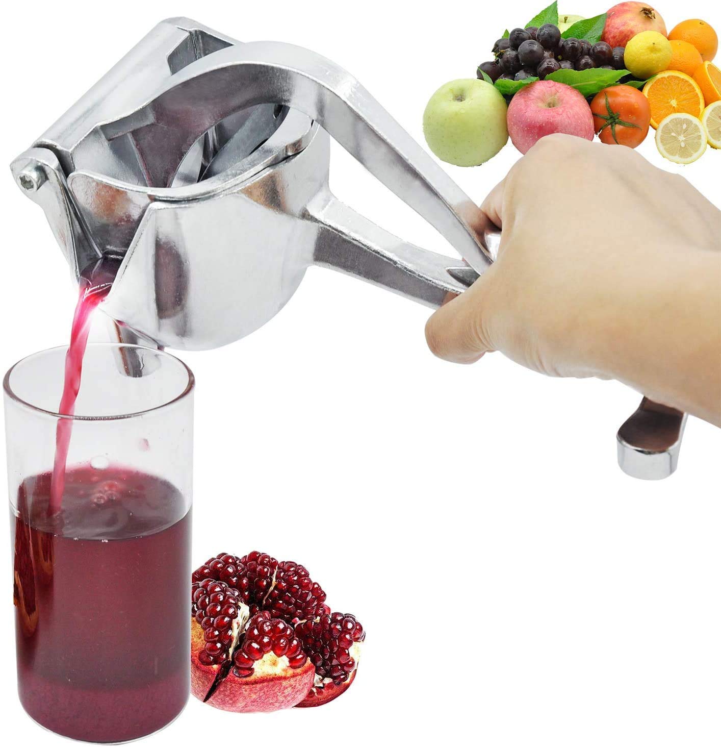 Aluminum Steel Manual Fruit Juicer Hand juicer, Instant Vegetables & Fruit Mixer Orange, Watermelon, Lemon Squeezer, Hand Press Juice Machine For Home