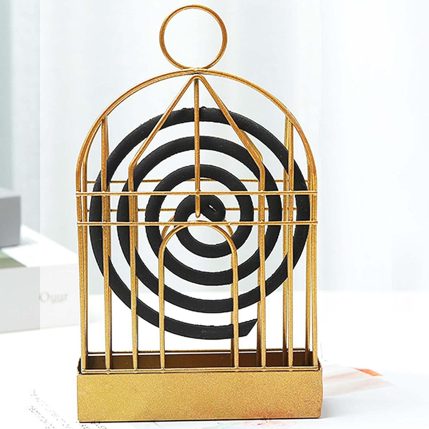 Mosquito Coil Holder, Smoke Spiral Holder, Mosquito Holder for Home, Outdoor Bird Cage Mosquito Coil Holder