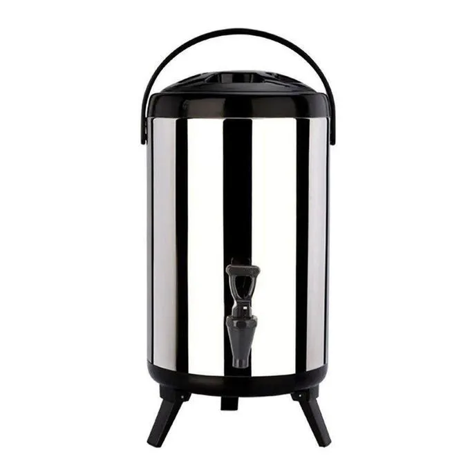 9.5L Sundabest travel and leisure ( tea urn) Single Tap 9.5Ltrs Milk / Tea Dispenser Travel Leisure Tyan Water Jug Keep Hot Flask Silver 9.5ltrs sundabest tea urn