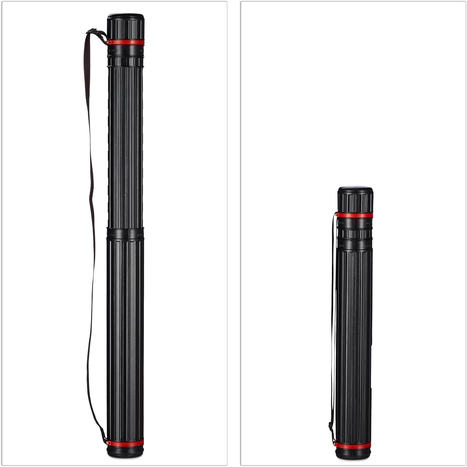 Tubes, Extendable Poster Tube Expand from 24.5" to 40" with Adjustable Shoulder Strap Lids and Lable,Waterproof Telescoping Blueprint Art Document Storage Transport Carrying Tube