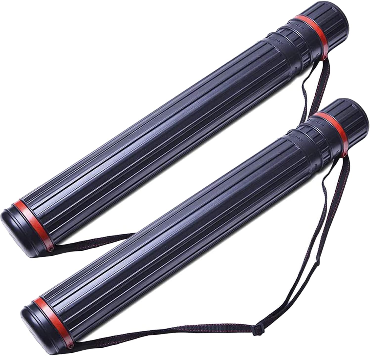 Tubes, Extendable Poster Tube Expand from 24.5" to 40" with Adjustable Shoulder Strap Lids and Lable,Waterproof Telescoping Blueprint Art Document Storage Transport Carrying Tube