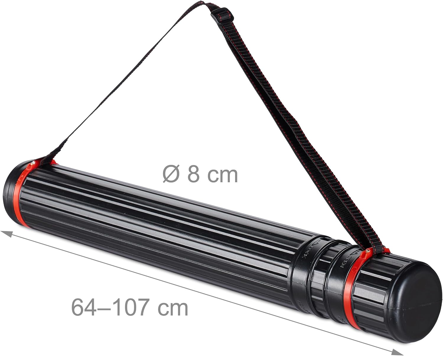 Tubes, Extendable Poster Tube Expand from 24.5" to 40" with Adjustable Shoulder Strap Lids and Lable,Waterproof Telescoping Blueprint Art Document Storage Transport Carrying Tube
