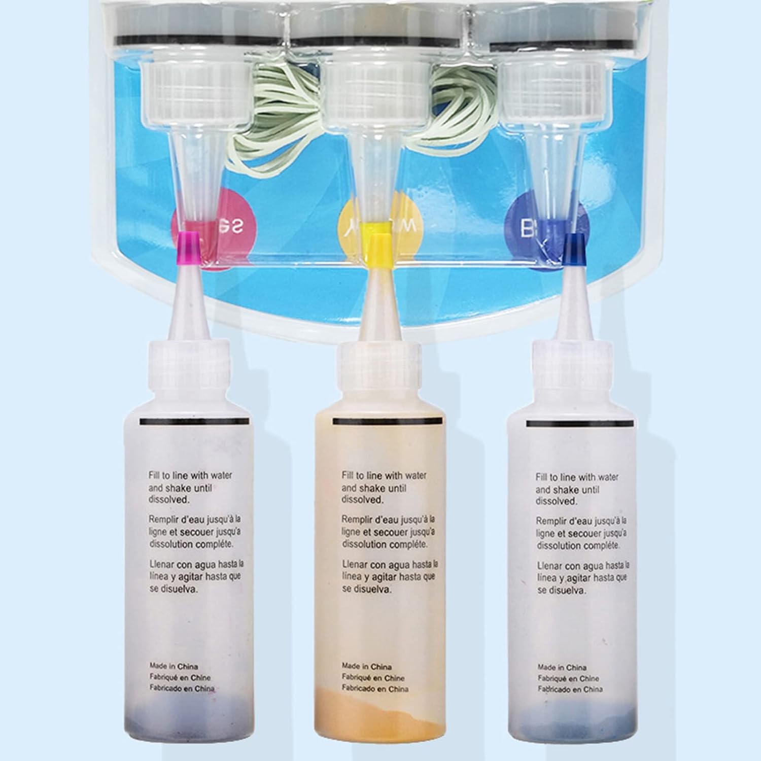 Tie Dye 5 Colors  Kit DIY Fabric Textile Dye Set 5 Bottles Dye with Table Cover Apron Rubber Bands Gloves for Home School Outdoor Art Activities Party Supplies