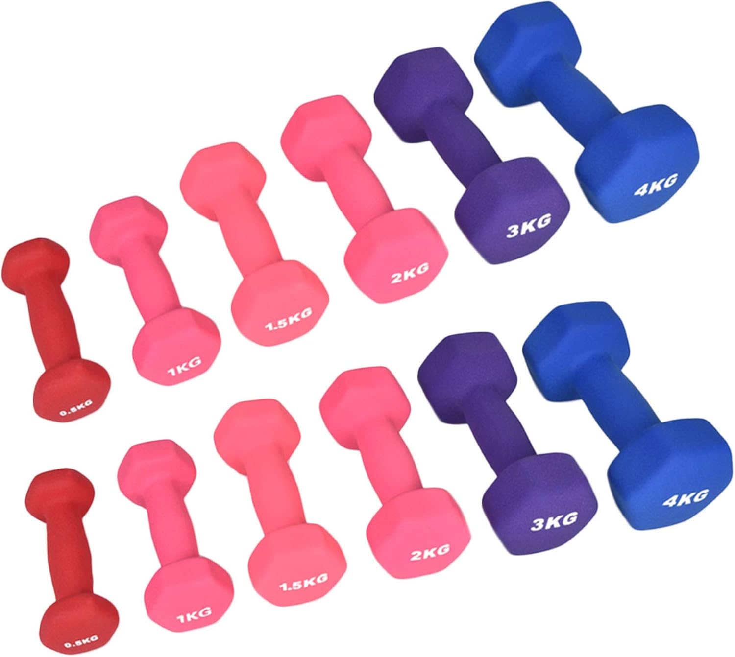 Dumbbells Set Of 2 Weights (sold as a pair) Weights available -1Kg, 2Kg, 3Kg, 4Kg, 5Kg little pair of dumbbells Non-slip Dumbbells exercise fitness dumbbells