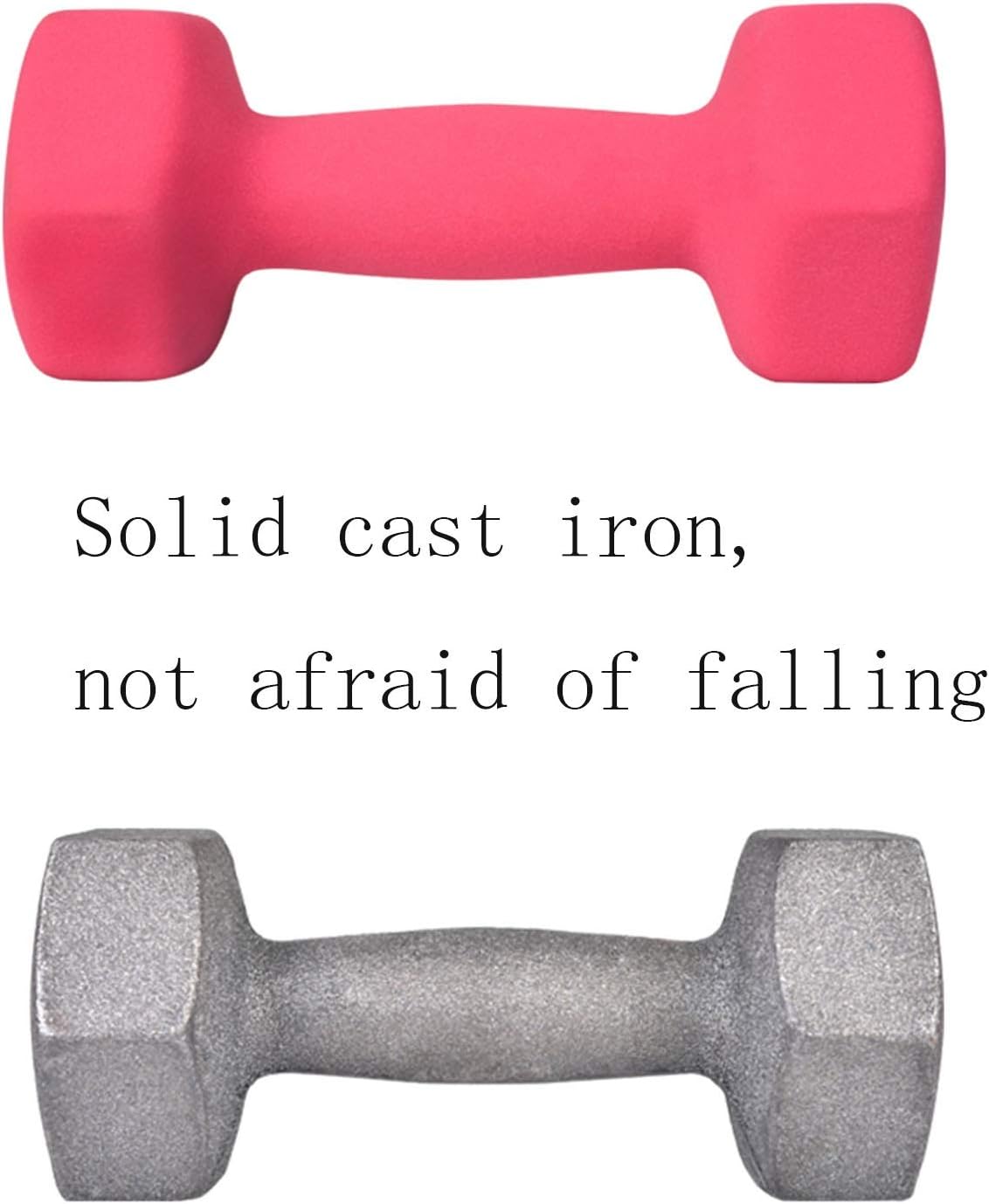 Dumbbells Set Of 2 Weights (sold as a pair) Weights available -1Kg, 2Kg, 3Kg, 4Kg, 5Kg little pair of dumbbells Non-slip Dumbbells exercise fitness dumbbells