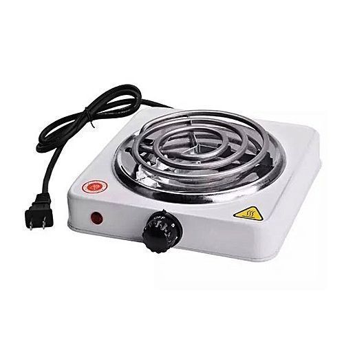 1000 Watt Super Coil Electric Stove (Copper Wire With 15 Amp Power Plug)/G Coil Hot Plate/Electric Cooking Heater/Induction Cooktop (Stainless Steel Square Body)