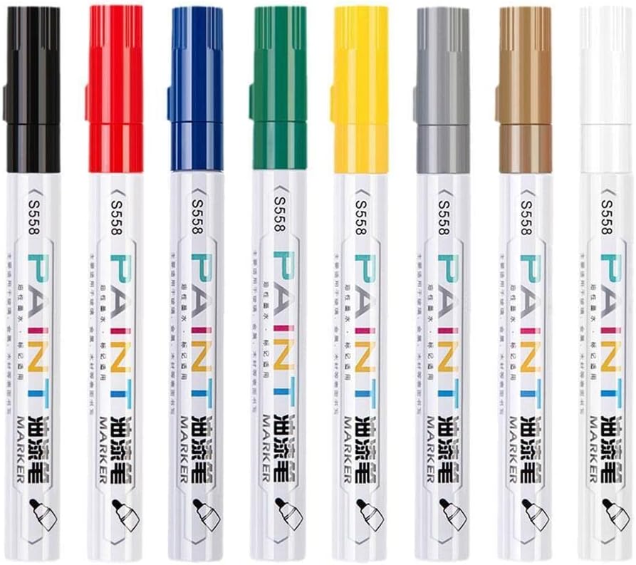 Paint Cleaner Car Wheel Tire Oily Pen Auto Rubber tire Polishes Metal Wax Permanent Wet Marker Scratch Graffiti Paint chalk acrylic acrylic pens Black ceramic pen Paint fabric chalk ceramic