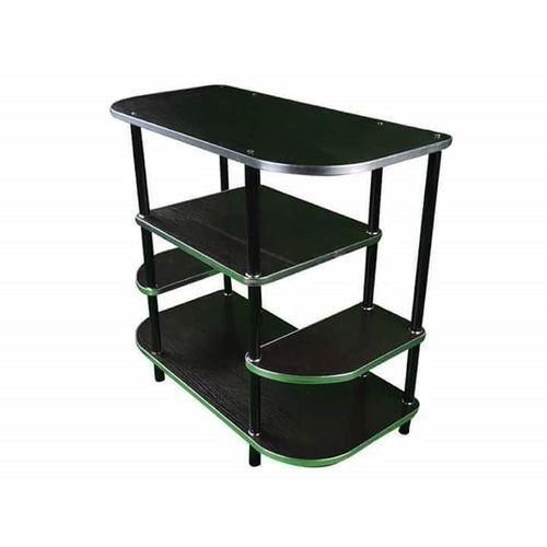 Home Basics TV Stand soft wood with metallic theme lining up-to 43" TV