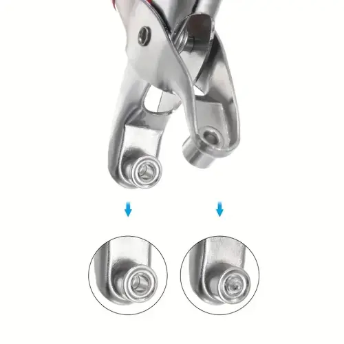Grommet Eyelet Hole Punch Pliers Kit With 100 Metal Eyelets