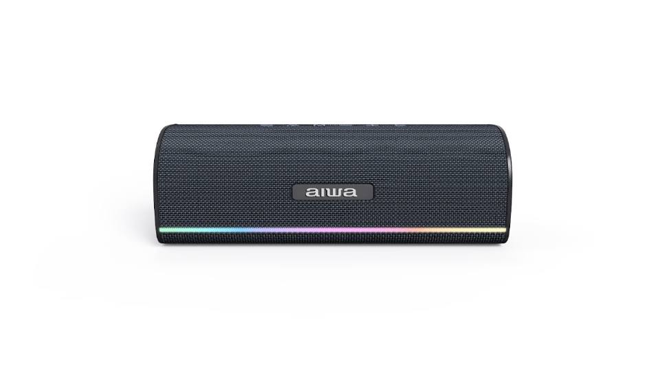 Aiwa Portable  Bluetooth  Speaker - V-15 (FLIP)24W,BT,TWS Connection,FM Radio,AUX/USB/TF CARD/Dynamic Lights Effects,Built in Battery 1800MAH,Type -C Interface,Charging Time(2Hrs)Playtime(7Hrs),IPX5