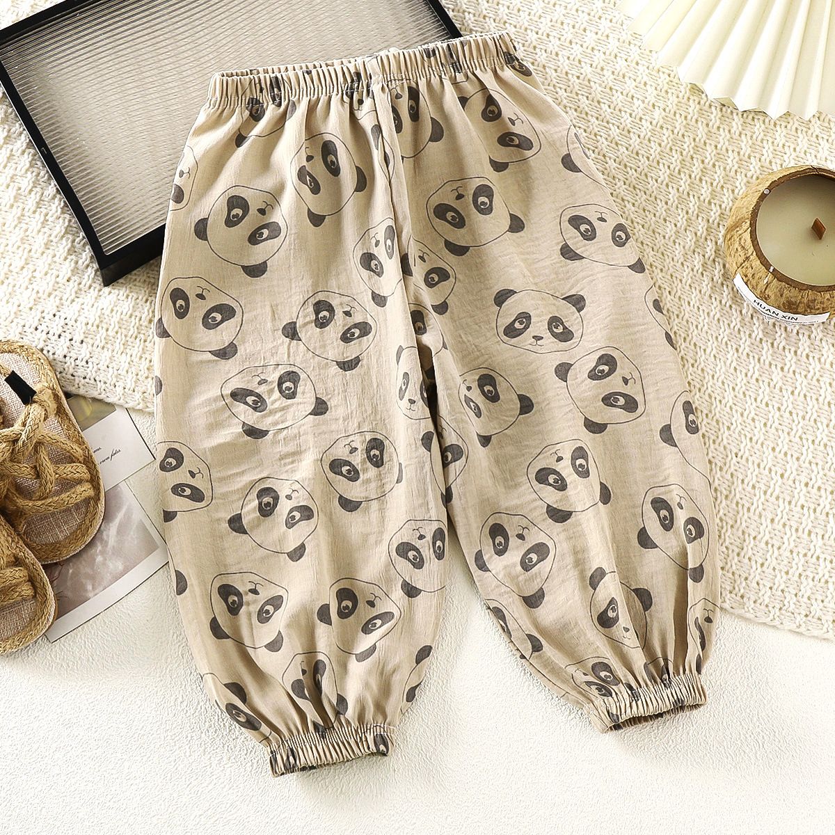 Children's pants, new summer style, breathable mosquito-proof pants for boys and girls, small and medium-sized children's lantern pants, baby thin style