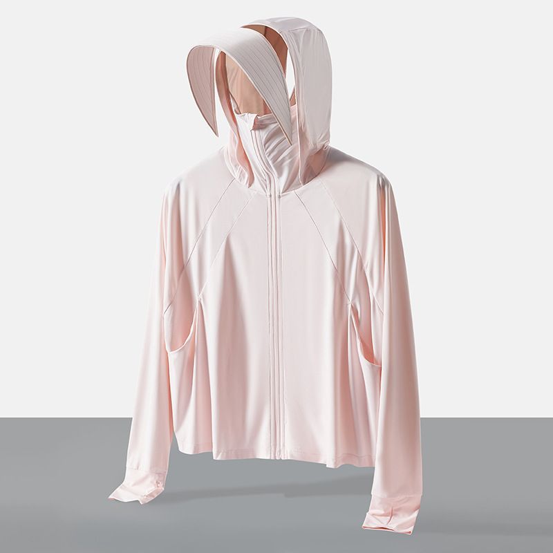 UPF50+ Women's Lightweight Sun Protection Coat, Breathable UV-Resistant Loose Casual Skin Jacket