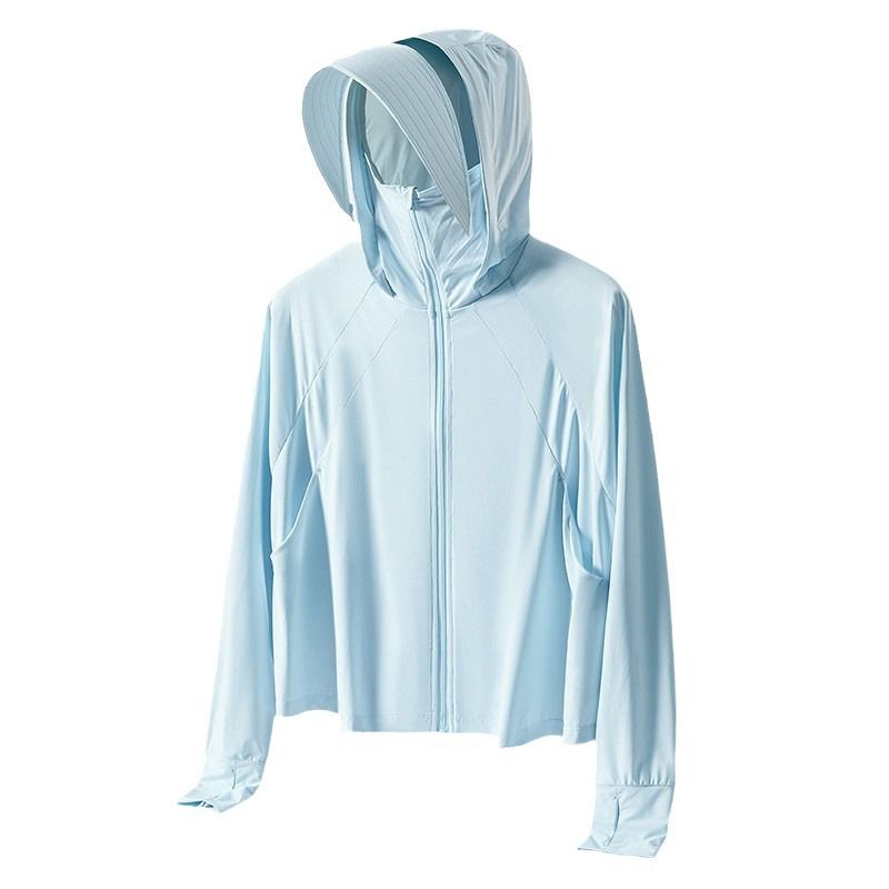 UPF50+ Women's Lightweight Sun Protection Coat, Breathable UV-Resistant Loose Casual Skin Jacket