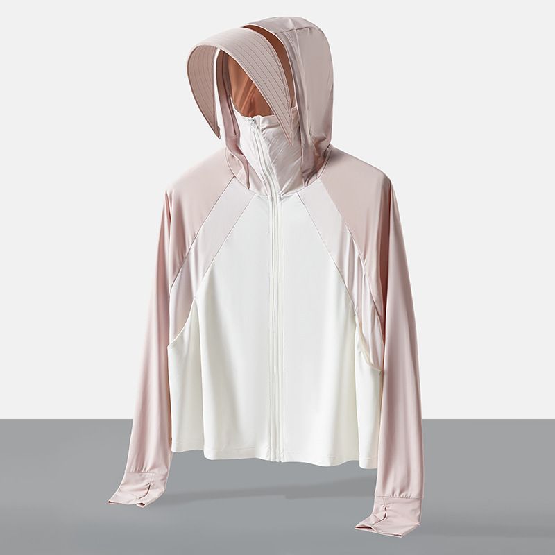 UPF50+ Women's Lightweight Sun Protection Coat, Breathable UV-Resistant Loose Casual Skin Jacket