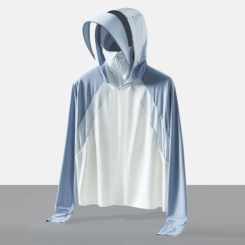 UPF50+ Women's Lightweight Sun Protection Coat, Breathable UV-Resistant Loose Casual Skin Jacket
