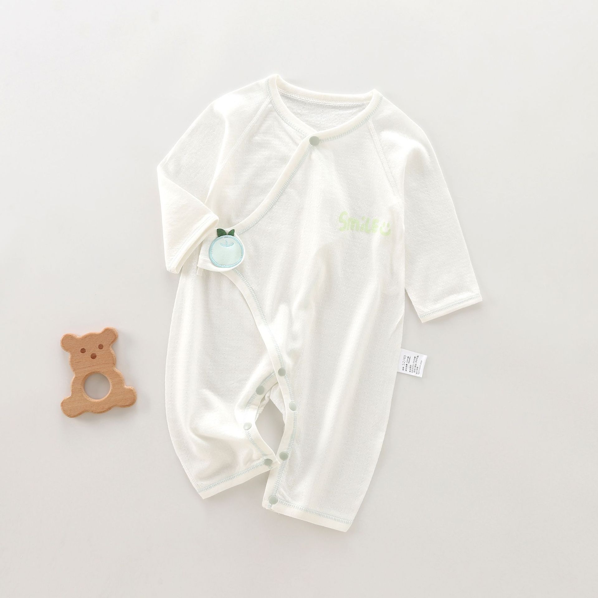 Newborn summer clothes, baby pajamas, baby children's clothing, monk's clothing, pure cotton baby bags, fart clothes, air-conditioned clothing, double-layer belly protection