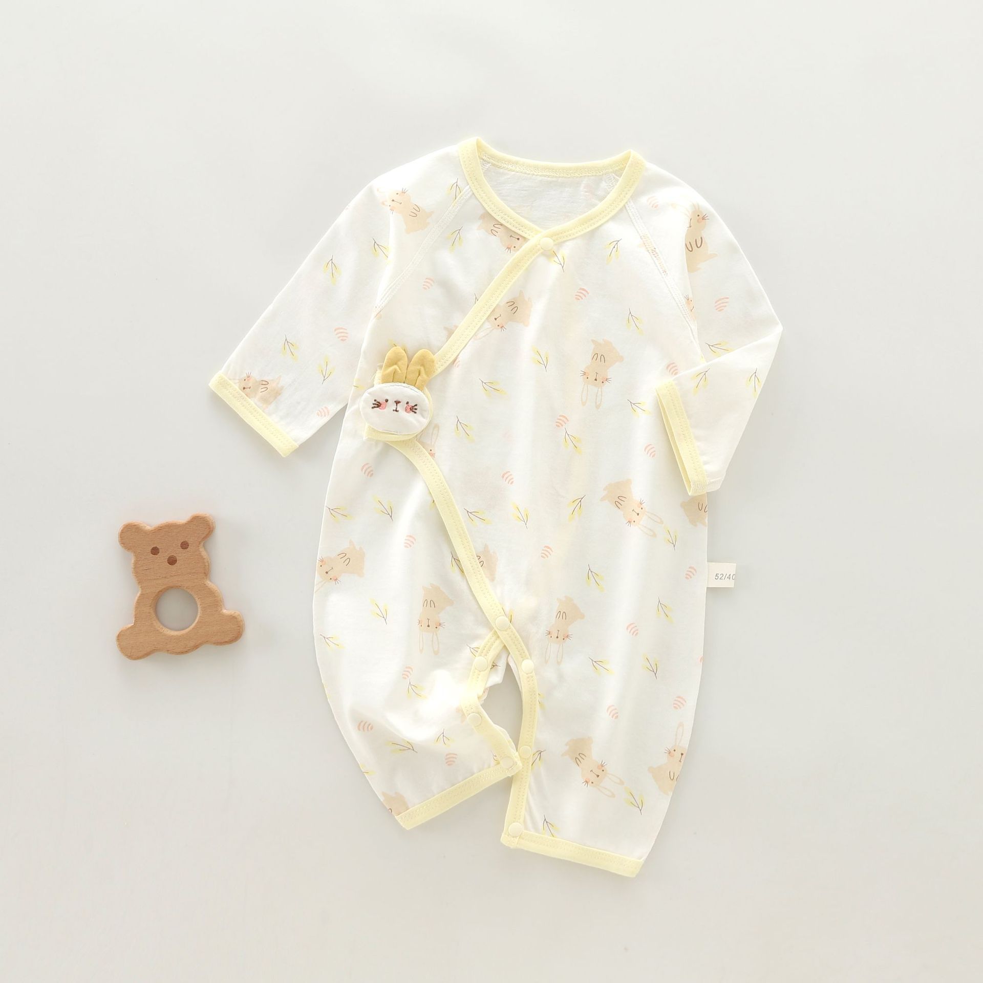 Newborn summer clothes, baby pajamas, baby children's clothing, monk's clothing, pure cotton baby bags, fart clothes, air-conditioned clothing, double-layer belly protection