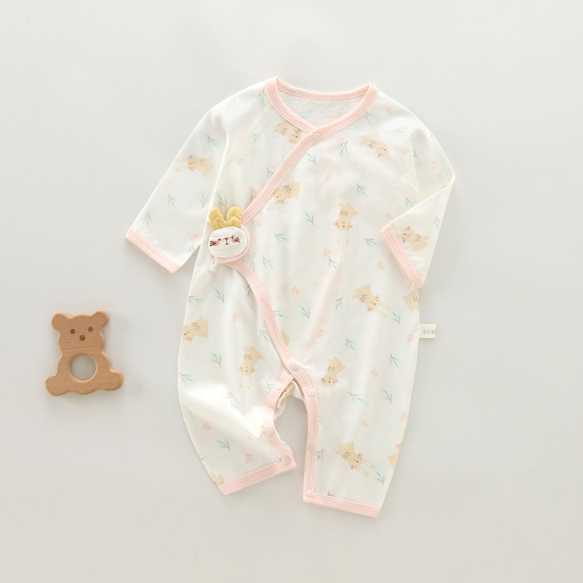 Newborn summer clothes, baby pajamas, baby children's clothing, monk's clothing, pure cotton baby bags, fart clothes, air-conditioned clothing, double-layer belly protection