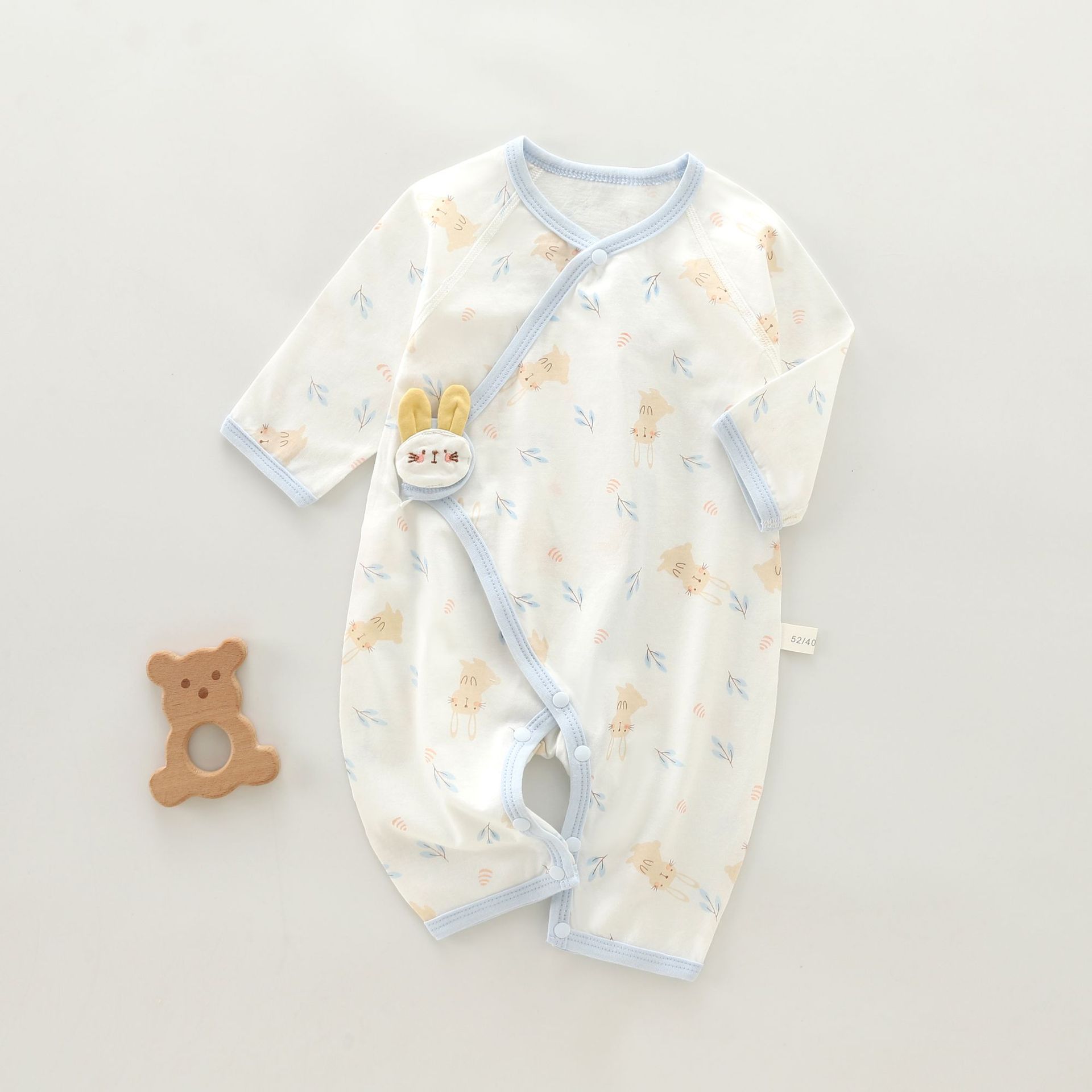 Newborn summer clothes, baby pajamas, baby children's clothing, monk's clothing, pure cotton baby bags, fart clothes, air-conditioned clothing, double-layer belly protection