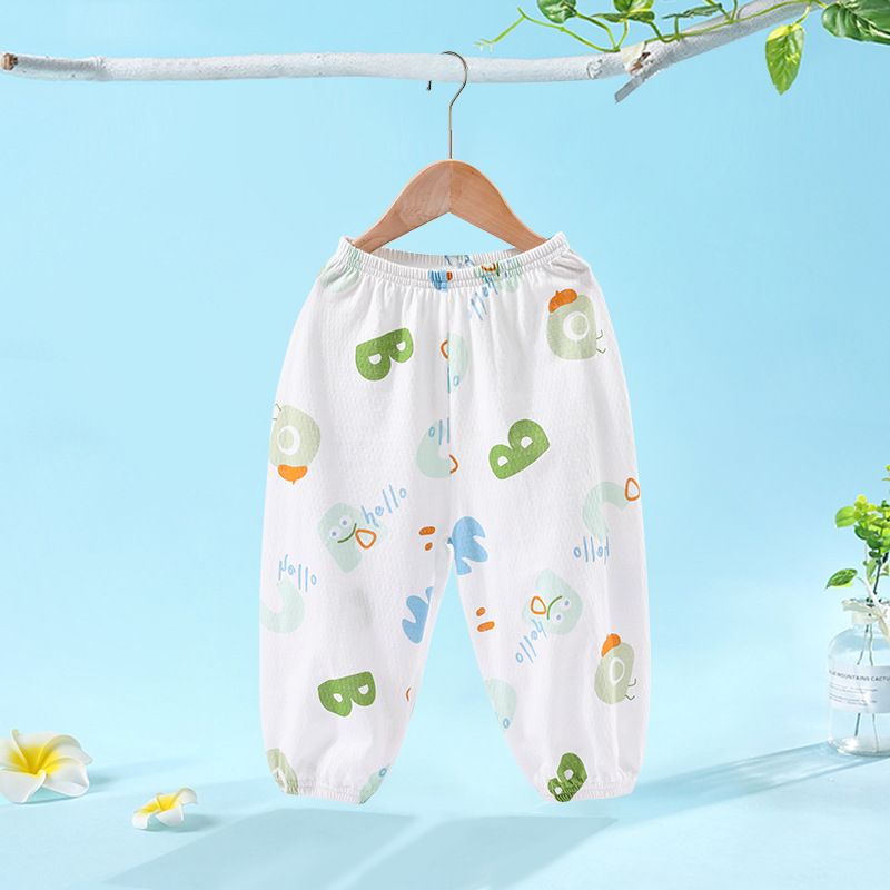 New Baby Mosquito Pants A-class Pure Cotton Boys and Girls Summer Mesh Thin Breathable Long Pants