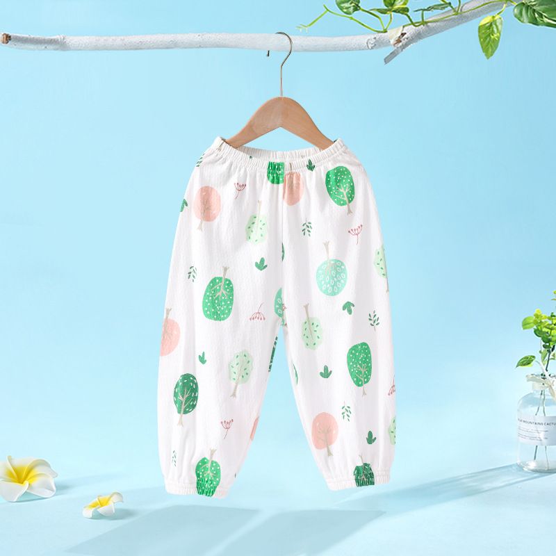 New Baby Mosquito Pants A-class Pure Cotton Boys and Girls Summer Mesh Thin Breathable Long Pants