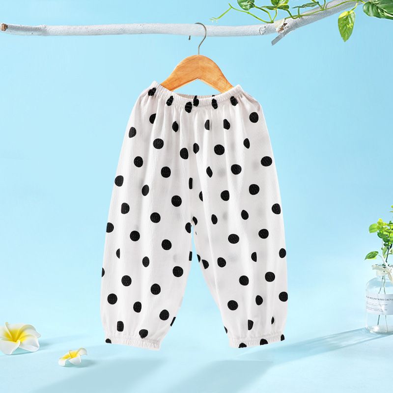 New Baby Mosquito Pants A-class Pure Cotton Boys and Girls Summer Mesh Thin Breathable Long Pants
