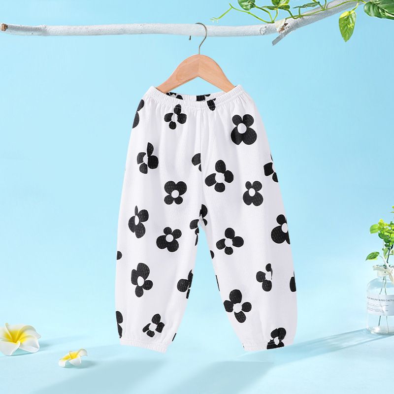 New Baby Mosquito Pants A-class Pure Cotton Boys and Girls Summer Mesh Thin Breathable Long Pants