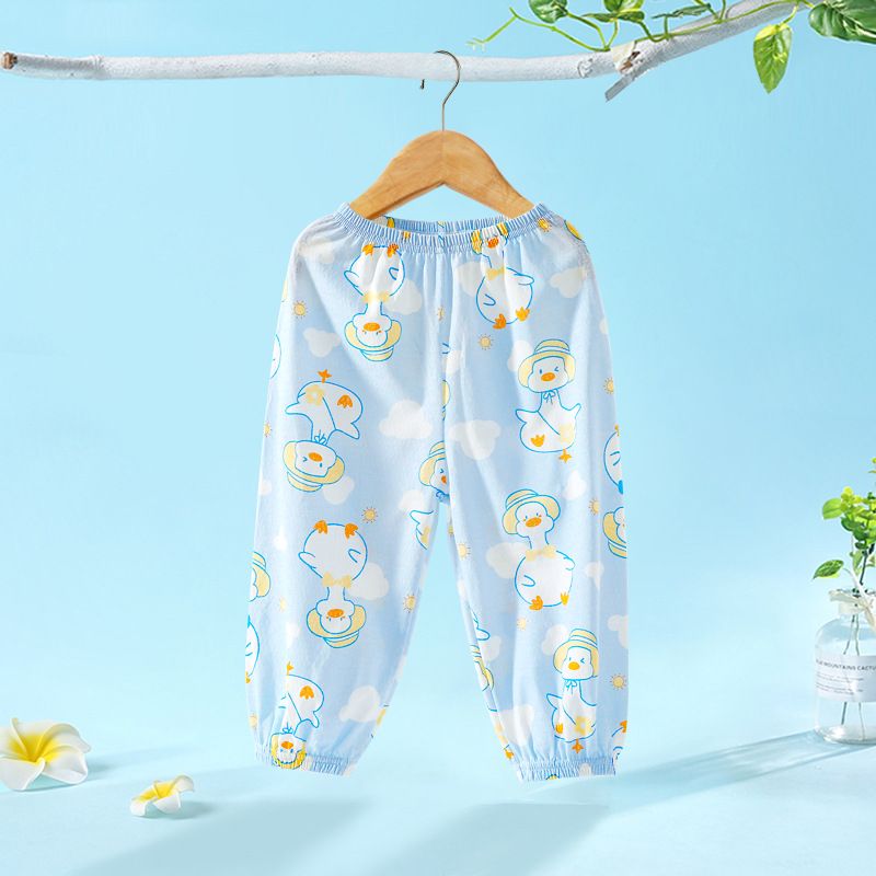New Baby Mosquito Pants A-class Pure Cotton Boys and Girls Summer Mesh Thin Breathable Long Pants