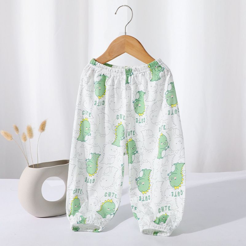 New Baby Mosquito Pants A-class Pure Cotton Boys and Girls Summer Mesh Thin Breathable Long Pants