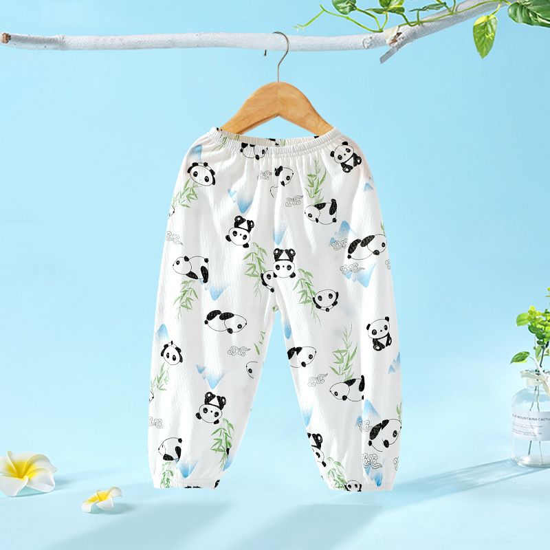 New Baby Mosquito Pants A-class Pure Cotton Boys and Girls Summer Mesh Thin Breathable Long Pants