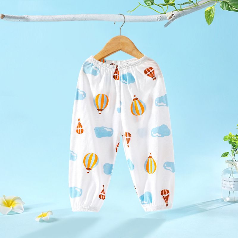 New Baby Mosquito Pants A-class Pure Cotton Boys and Girls Summer Mesh Thin Breathable Long Pants