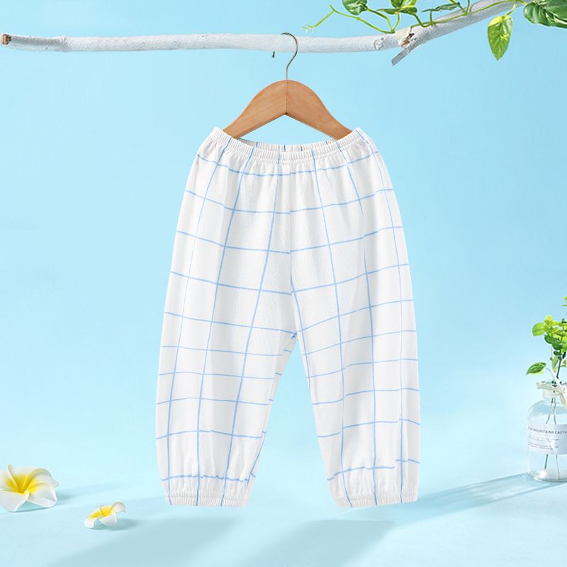 New Baby Mosquito Pants A-class Pure Cotton Boys and Girls Summer Mesh Thin Breathable Long Pants