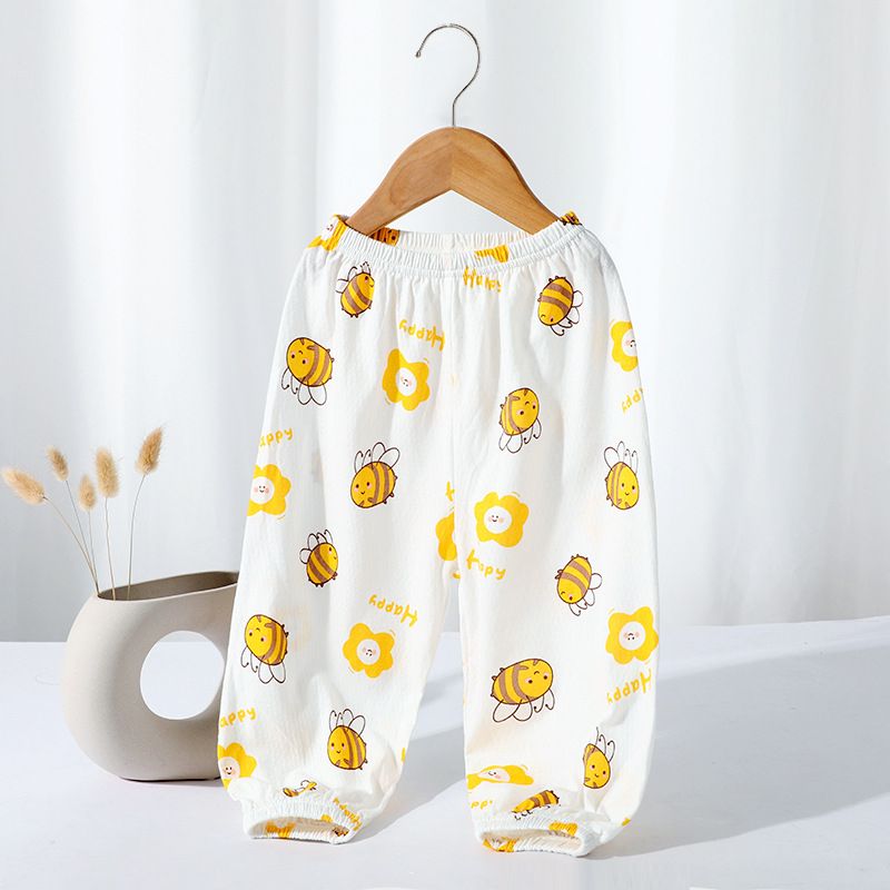 New Baby Mosquito Pants A-class Pure Cotton Boys and Girls Summer Mesh Thin Breathable Long Pants