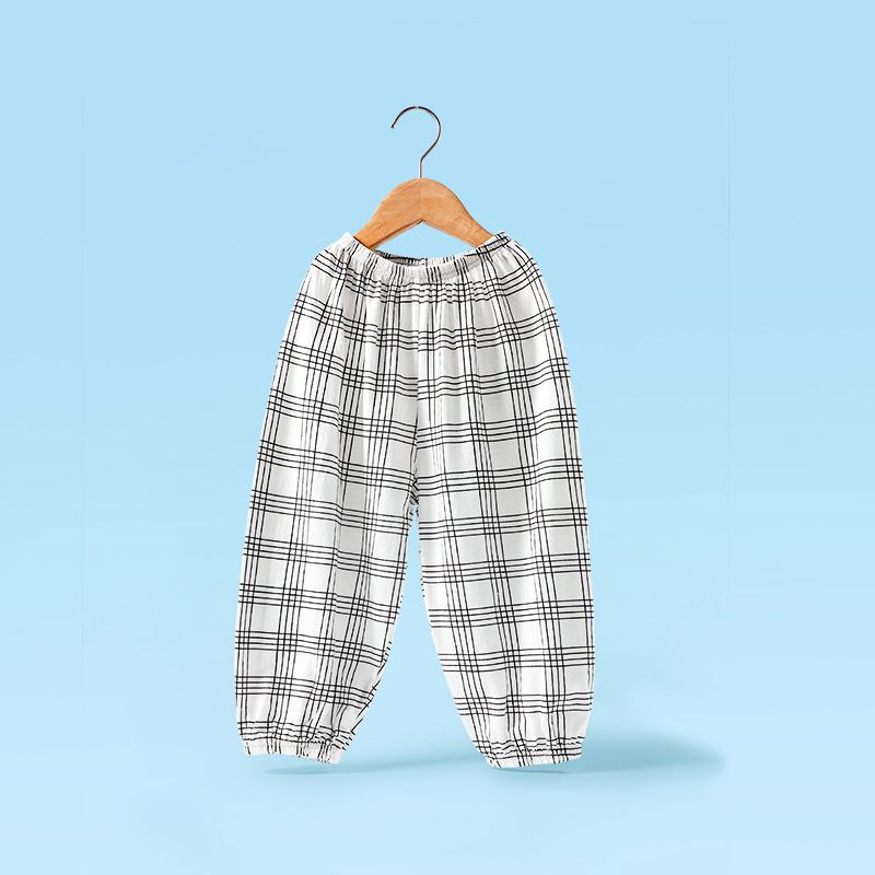New Baby Mosquito Pants A-class Pure Cotton Boys and Girls Summer Mesh Thin Breathable Long Pants