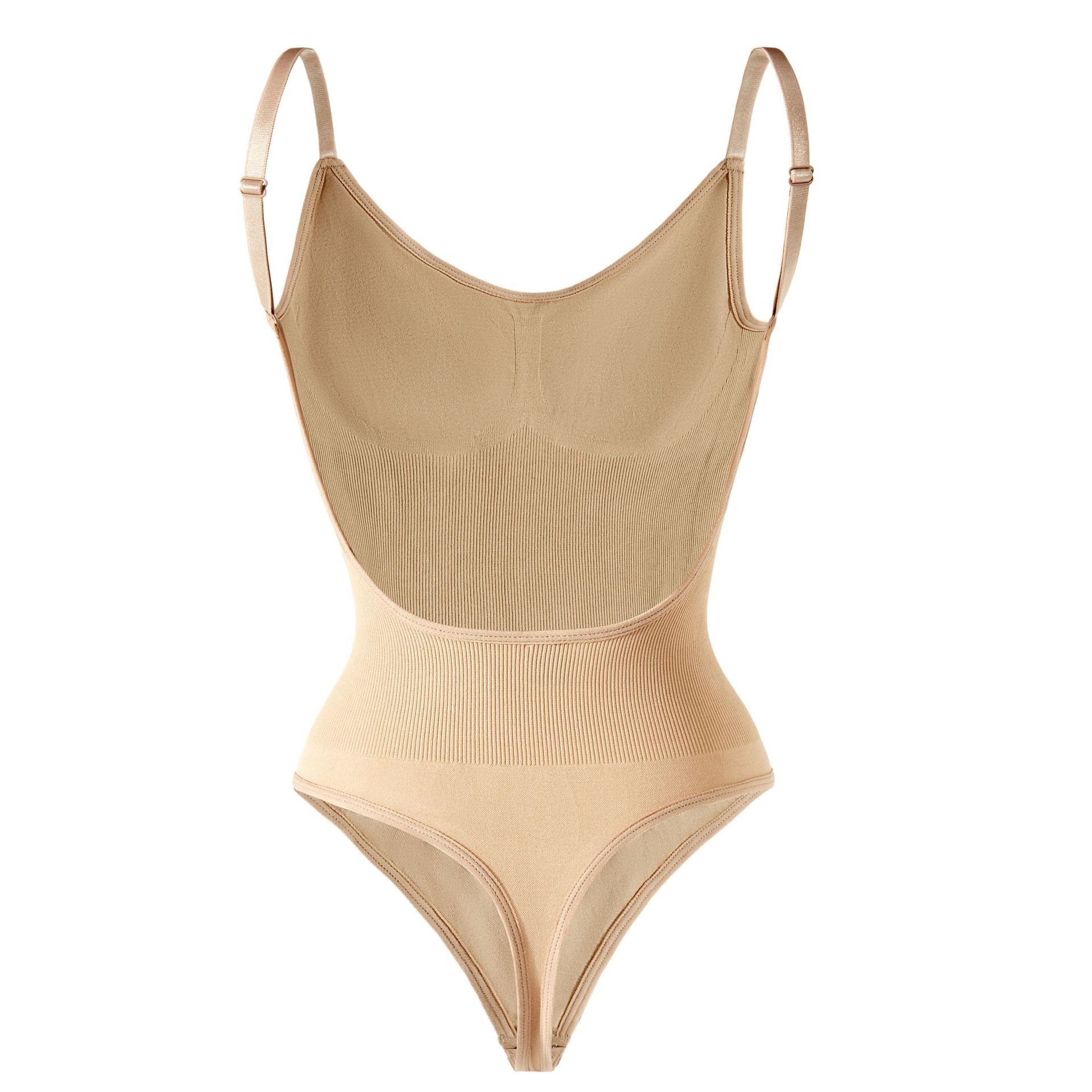 New backless jumpsuit for shaping the body, seamless waist and hip lifting, and abdominal cinching pants for women in plus size, tight fitting postpartum corset and abdominal cinching