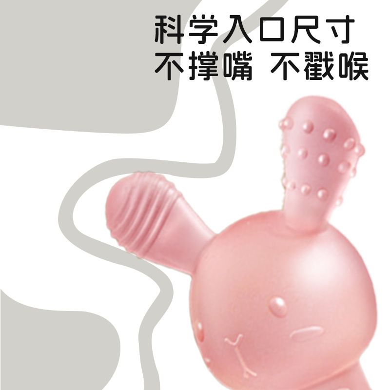 Silicone Radish Rabbit Gum Baby Grinding Rod Food grade Silicone Liquid Bite Toy Infant Soothing Gum