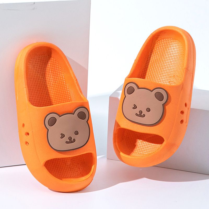 EVA children's slippers cute cartoon boys and girls baby children's bean shoes middle-aged children parent-child cool slippers summer