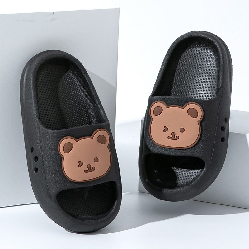 EVA children's slippers cute cartoon boys and girls baby children's bean shoes middle-aged children parent-child cool slippers summer