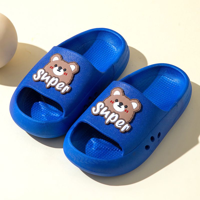 EVA children's slippers cute cartoon boys and girls baby children's bean shoes middle-aged children parent-child cool slippers summer
