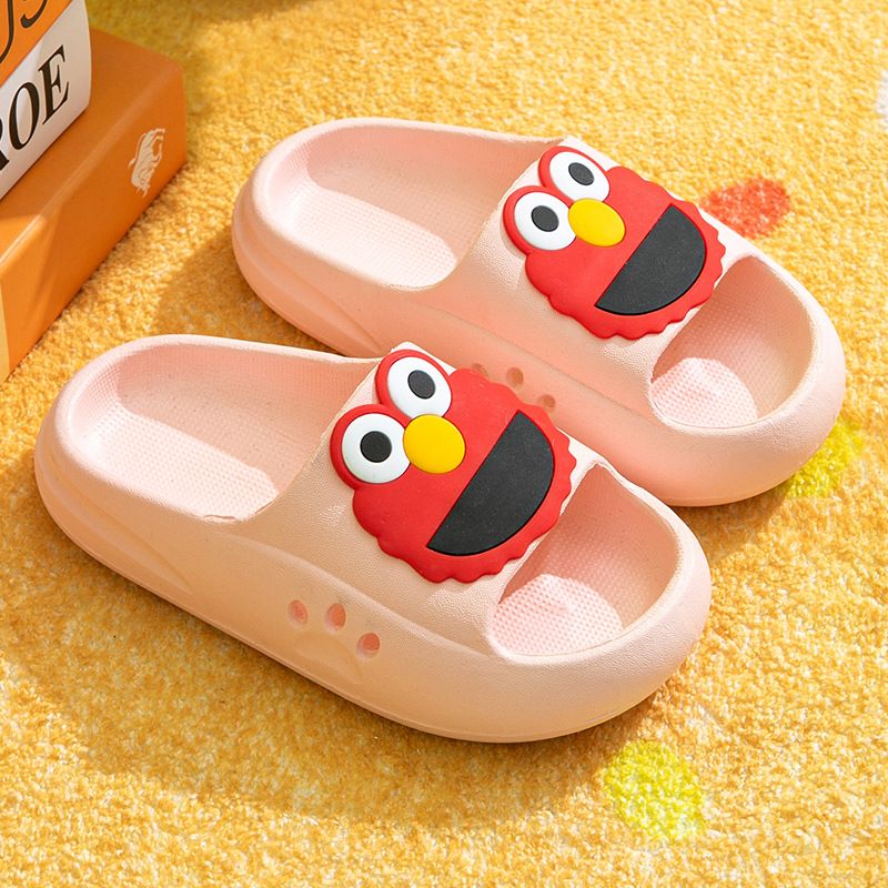 EVA children's slippers cute cartoon boys and girls baby children's bean shoes middle-aged children parent-child cool slippers summer