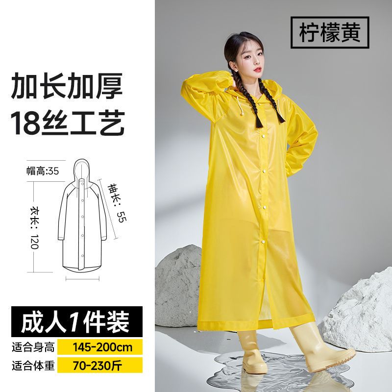 EVA Waterproof raincoat Long full body anti storm rain poncho Male/female adult outer wear