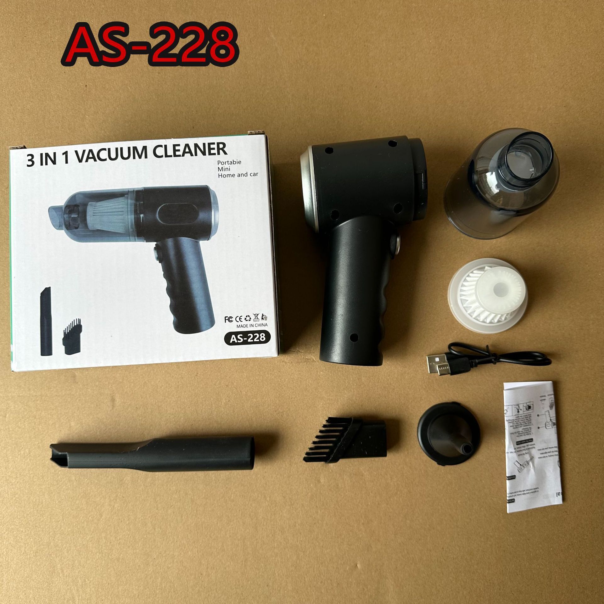 Car vacuum cleaner with wireless super strong suction power for cars, powerful household small mini handheld car specific high power