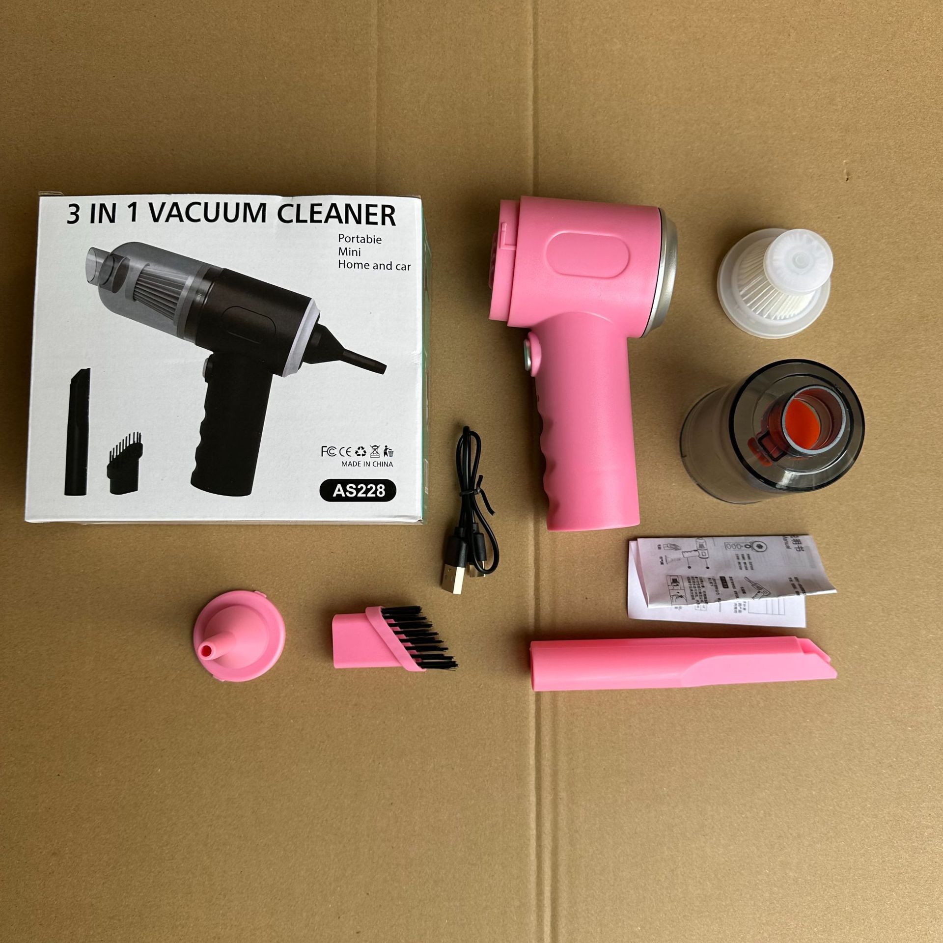 Car vacuum cleaner with wireless super strong suction power for cars, powerful household small mini handheld car specific high power