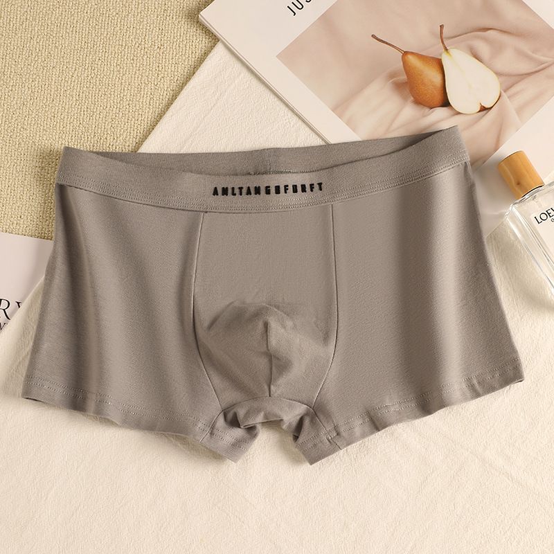 80 count 7A cotton combed cotton A-class men's underwear made of pure cotton, antibacterial crotch, breathable solid color square corner shorts for men
