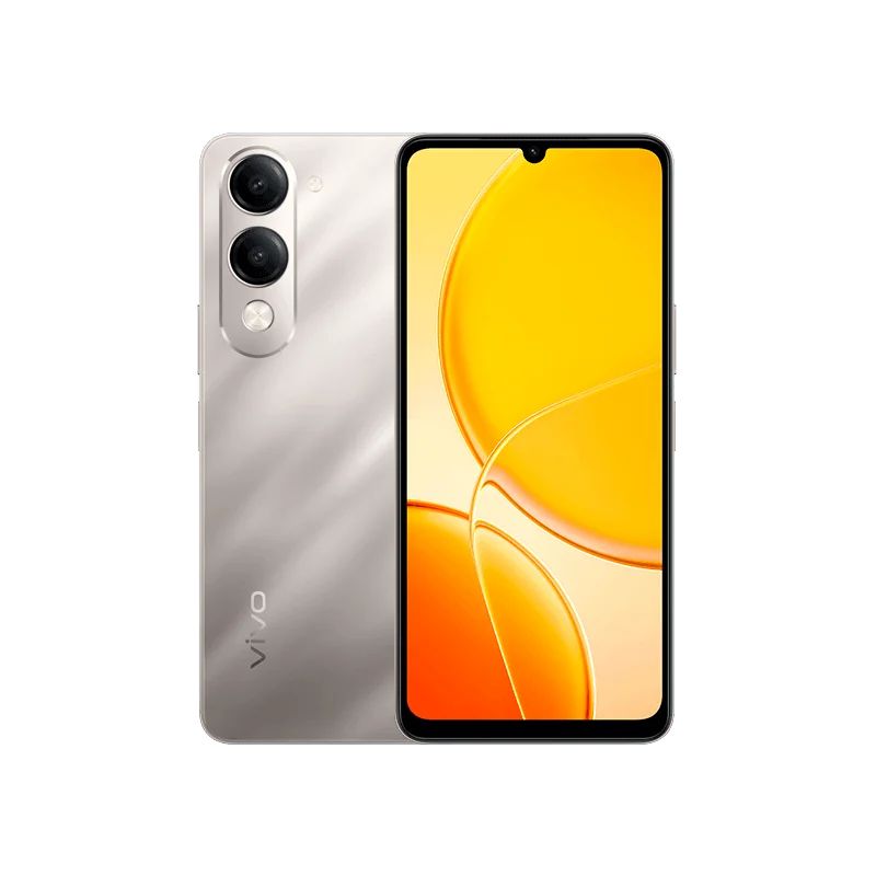 Vivo Y04 128GB+4GB 6.74" 90Hz Display 13MP Camera 5500mAh Battery 15W Fast Charging Dual SIM IP64 Dust/Water Resistant Unisoc T7225 SoC Android Smartphone