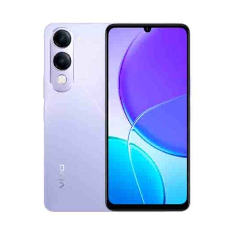 Vivo Y04 128GB+4GB 6.74" 90Hz Display 13MP Camera 5500mAh Battery 15W Fast Charging Dual SIM IP64 Dust/Water Resistant Unisoc T7225 SoC Android Smartphone