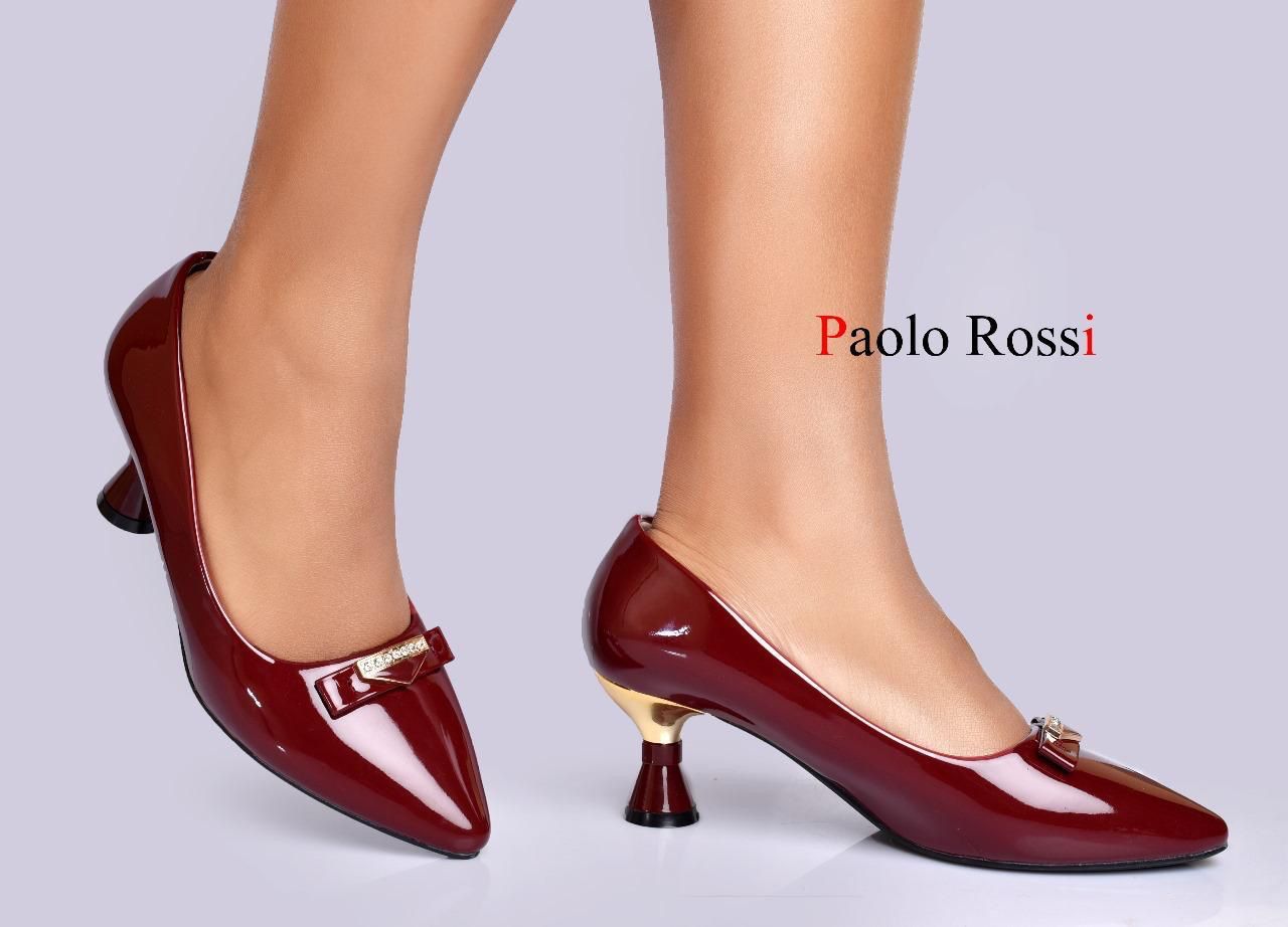 LATEST PAOLO ROSSI HEELS HIGH QUALITY WOMENS CLASSIC HEELS🔥Official women favorite low  heel , new arrival in market ✨clearance sale offer very cute as in picture🔥all sizes and colors available