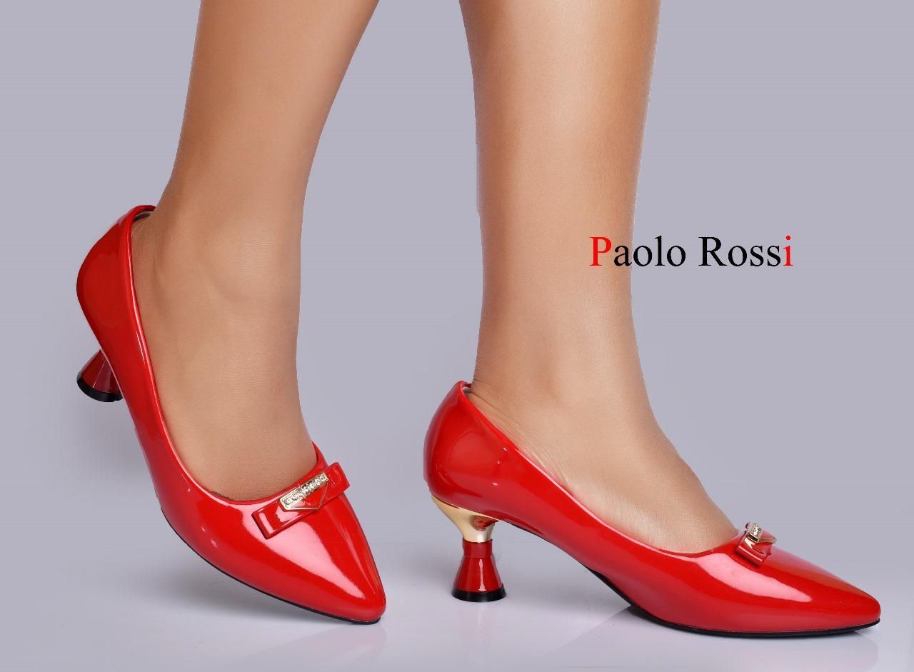 LATEST PAOLO ROSSI HEELS HIGH QUALITY WOMENS CLASSIC HEELS🔥Official women favorite low  heel , new arrival in market ✨clearance sale offer very cute as in picture🔥all sizes and colors available