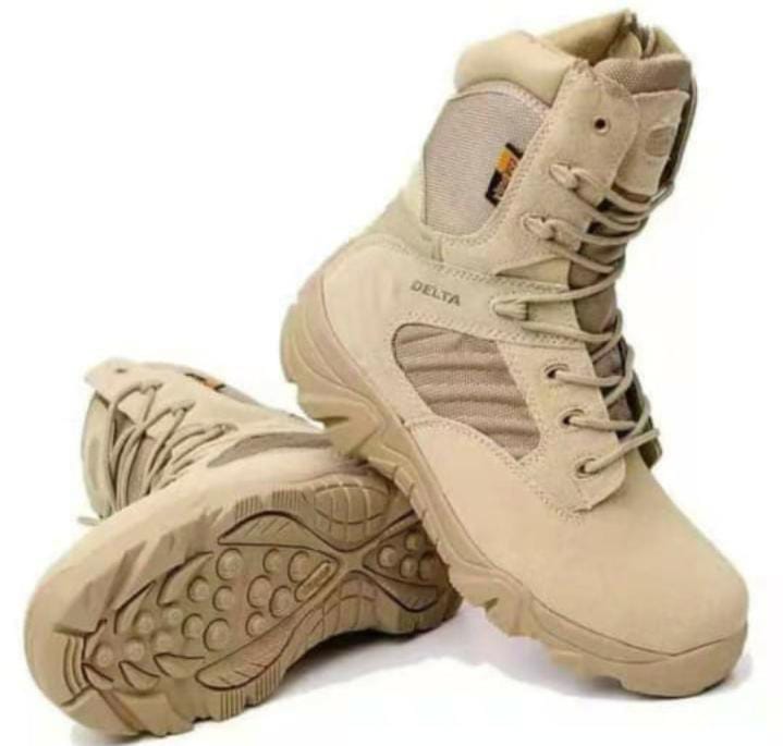 UNISEX MILITARY Delta Combat High Quality Military/soldier leather waterproof Boots Very Cute And Admired